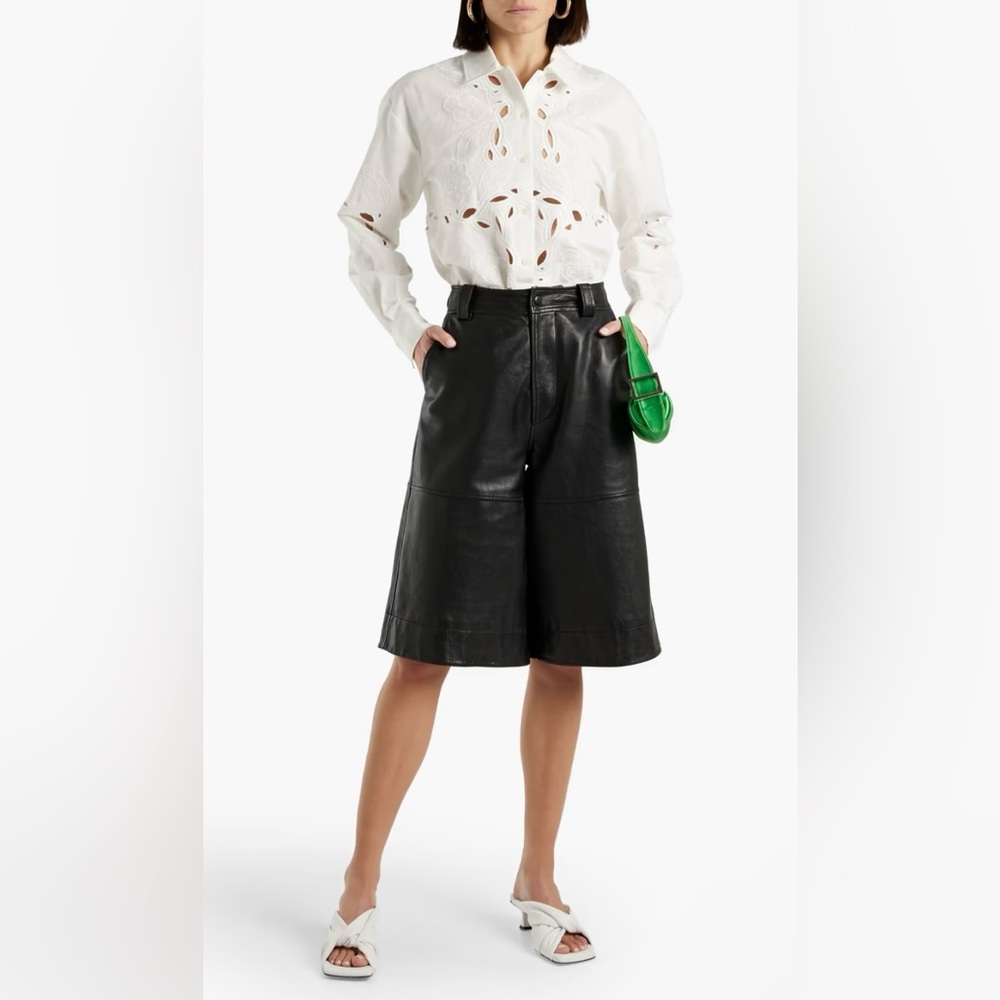 Derek Lam 10 Crosby - Brielle Linen Eyelet Button-Front Blouse - Gorgeous! NWOT